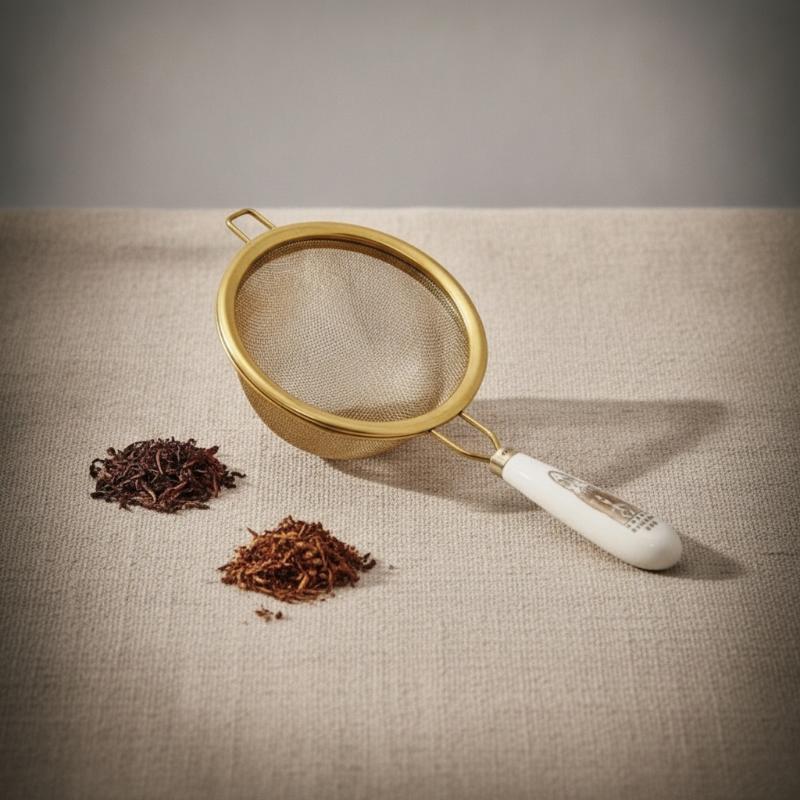 Herbal Tea - Paslanmaz Çelik Çay Süzgeci Çift Katmanlı