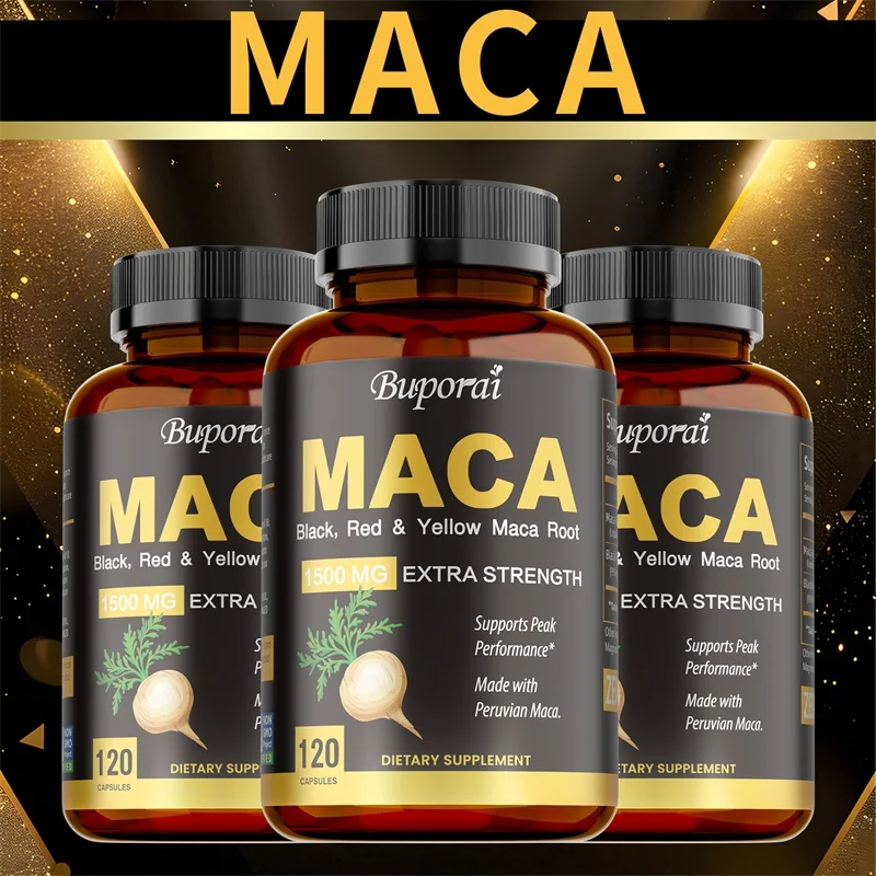 Herbal Supplement - Maca Kapsülleri - Boyut, Sertliği Artırın,