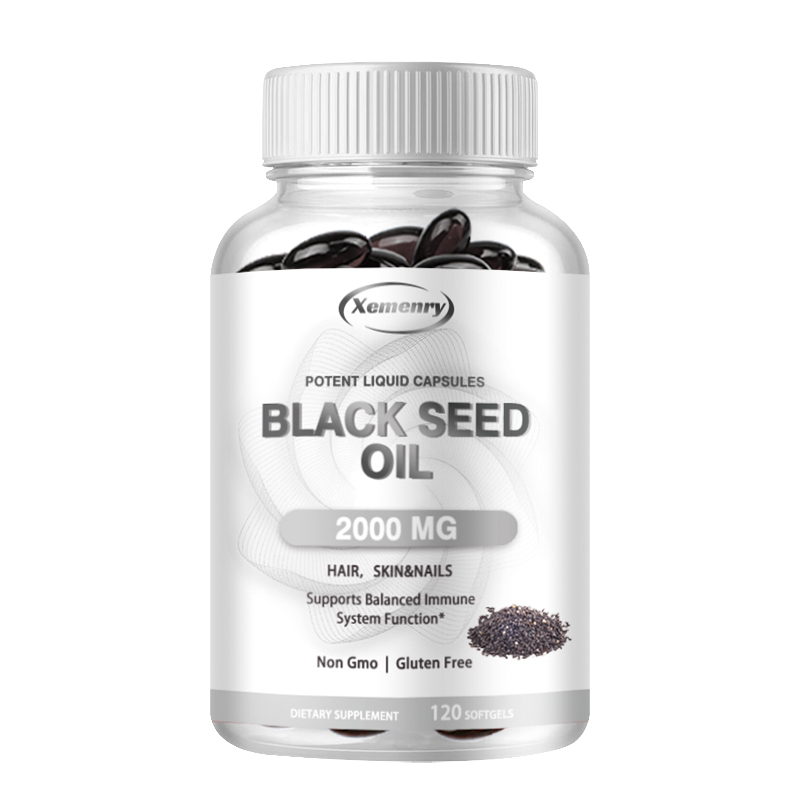 Herbal Supplement - Vegan Siyah Tohum Yağı Kapsülleri -