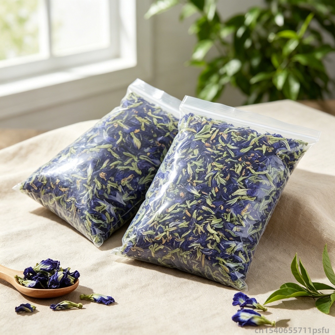 Dried Herbs - Doğal Kelebek Orkide Kurutulmuş Çiçek Mavi