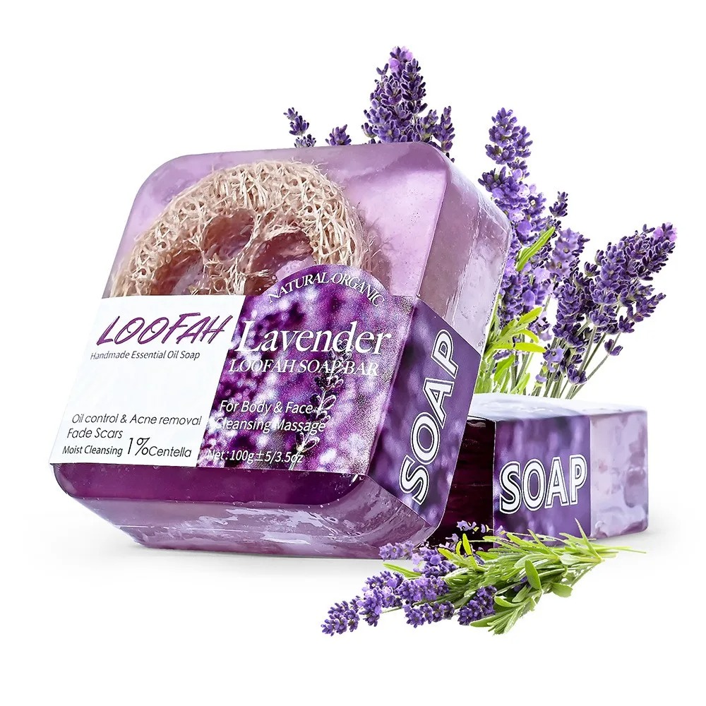 Lavender Oil - 100g Organik Lavanta Esansiyel Yağlı Sabun,