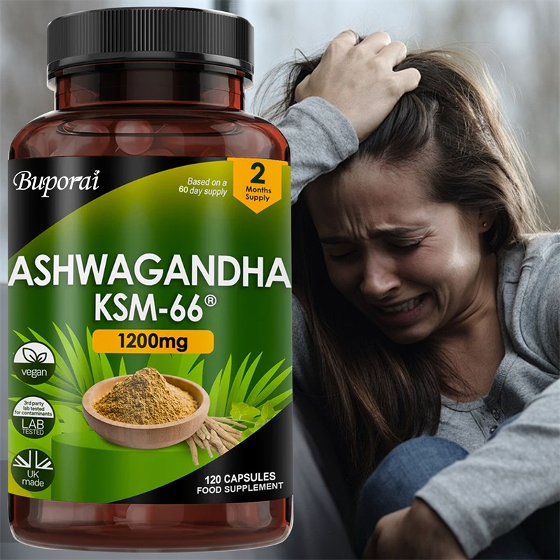 Herbal Supplement - Ashwagandha KSM-66 1200mg - Bağışıklık Sistemini