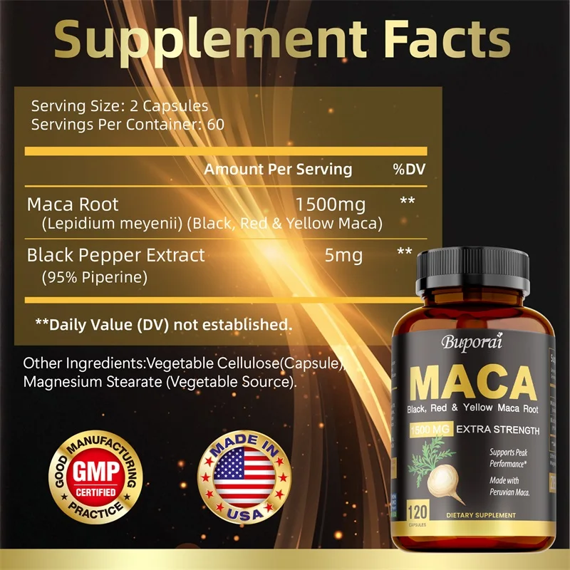 Maca Kapsülleri - Boyut, Sertl - Herbal Supplement incelemesi ve fiyatı
