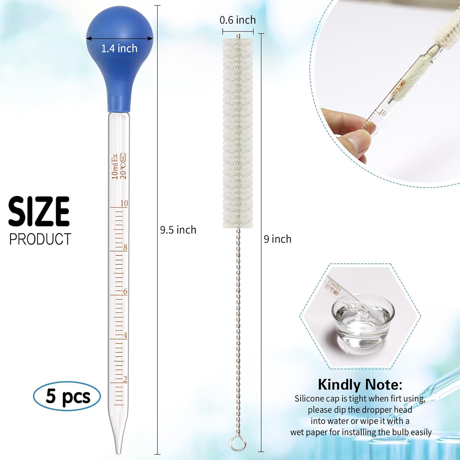 5 Paket 10 ml Cam Pipet Damlal - Essential Oils incelemesi ve fiyatı