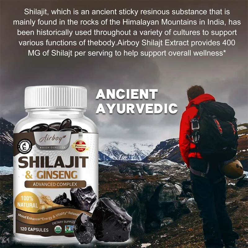 Shilajit - Vücudu Gençleştirme - Herbal Supplement incelemesi ve fiyatı